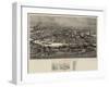 A Bird's Eye View of Newcastle-On-Tyne-Robert Jobling-Framed Giclee Print