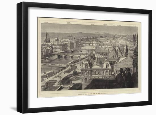 A Bird's Eye View of Paris from the Roof of St Gervais-null-Framed Giclee Print