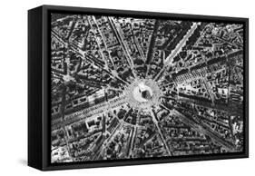 A Bird's Eye View of the Place De L'Etoile and the Arc De Triomphe, Paris, 1931-Ernest Flammarion-Framed Stretched Canvas