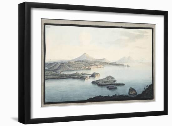 A Bird's Eye View of the Territory Raised by Volcanic Explosions-Pietro Fabris-Framed Giclee Print