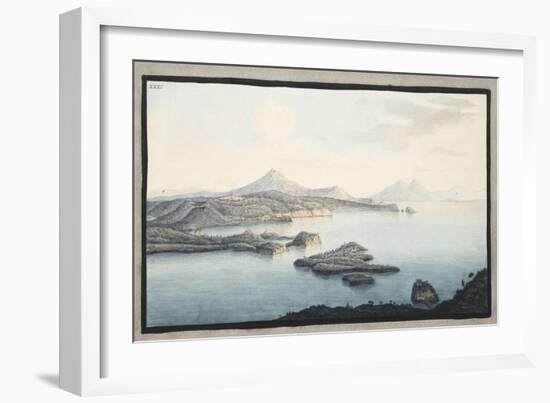 A Bird's Eye View of the Territory Raised by Volcanic Explosions-Pietro Fabris-Framed Giclee Print