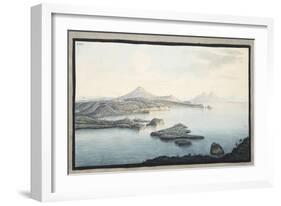 A Bird's Eye View of the Territory Raised by Volcanic Explosions-Pietro Fabris-Framed Giclee Print