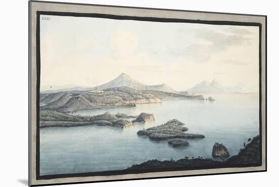 A Bird's Eye View of the Territory Raised by Volcanic Explosions-Pietro Fabris-Mounted Giclee Print