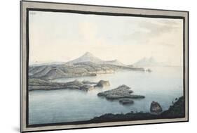 A Bird's Eye View of the Territory Raised by Volcanic Explosions-Pietro Fabris-Mounted Giclee Print