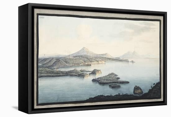 A Bird's Eye View of the Territory Raised by Volcanic Explosions-Pietro Fabris-Framed Stretched Canvas