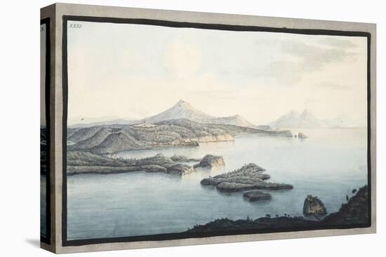 A Bird's Eye View of the Territory Raised by Volcanic Explosions-Pietro Fabris-Stretched Canvas