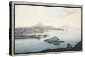 A Bird's Eye View of the Territory Raised by Volcanic Explosions-Pietro Fabris-Stretched Canvas