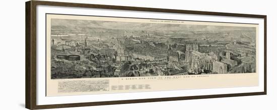 A Bird's Eye View of the West End of London-Henry William Brewer-Framed Giclee Print