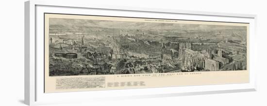 A Bird's Eye View of the West End of London-Henry William Brewer-Framed Giclee Print