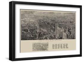 A Bird's Eye View of the West End of London-Henry William Brewer-Framed Giclee Print