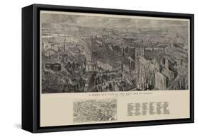 A Bird's Eye View of the West End of London-Henry William Brewer-Framed Stretched Canvas