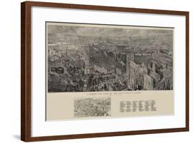 A Bird's Eye View of the West End of London-Henry William Brewer-Framed Giclee Print