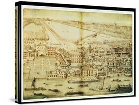 A Bird's Eye View of Whitehall Palace, C.1695-Leonard Knyff-Stretched Canvas