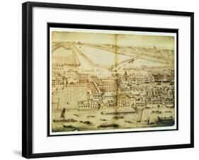 A Bird's Eye View of Whitehall Palace, C.1695-Leonard Knyff-Framed Giclee Print