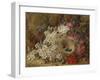 A Bird's Nest and Blossom on a Mossy Bank (Oil)-George Clare-Framed Giclee Print