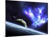 A Bird-Shaped Nebula Watches over a Group of Planets-Stocktrek Images-Mounted Photographic Print