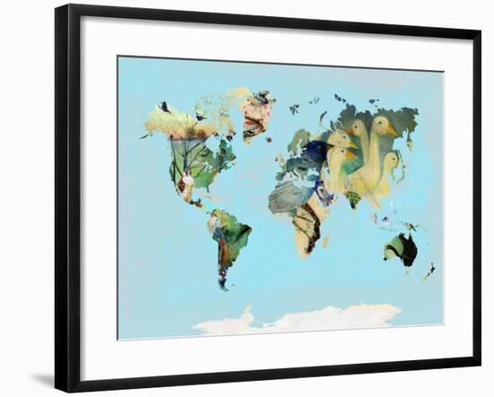 A Bird World, 2016,-Nancy Moniz Charalambous-Framed Giclee Print