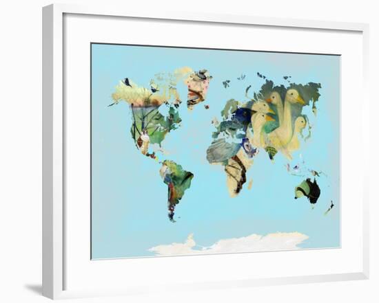 A Bird World, 2016,-Nancy Moniz Charalambous-Framed Giclee Print