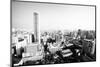 A Birds Eye View of Bangkok, Thailand (Black and White Photo)-De Visu-Mounted Photographic Print