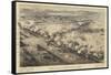 A Birds Eye View of the Battle of Tel-El-Kebir-null-Framed Stretched Canvas