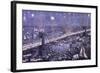 A Birds-Eye View of the Great New York and Brooklyn Bridge and Grand Display of Fire Works on…-null-Framed Giclee Print