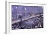 A Birds-Eye View of the Great New York and Brooklyn Bridge and Grand Display of Fire Works on…-null-Framed Giclee Print