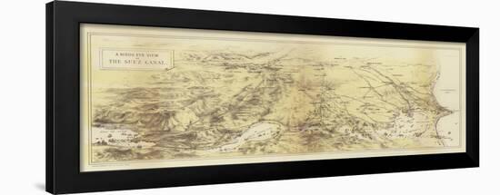 A Birds Eye View of the Suez Canal-null-Framed Giclee Print