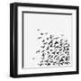 A Birds' Flock-kusuriuri-Framed Art Print