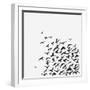 A Birds' Flock-kusuriuri-Framed Art Print