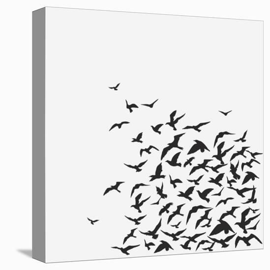 A Birds' Flock-kusuriuri-Stretched Canvas