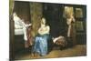 A Birth Chamber, Seventeenth Century-Sir Lawrence Alma-Tadema-Mounted Premium Giclee Print