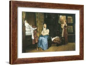 A Birth Chamber, Seventeenth Century-Sir Lawrence Alma-Tadema-Framed Art Print