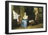 A Birth Chamber, Seventeenth Century-Sir Lawrence Alma-Tadema-Framed Art Print