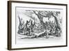 A Birth in a Gypsy Camp-Jacques Callot-Framed Giclee Print