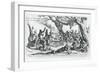 A Birth in a Gypsy Camp-Jacques Callot-Framed Giclee Print