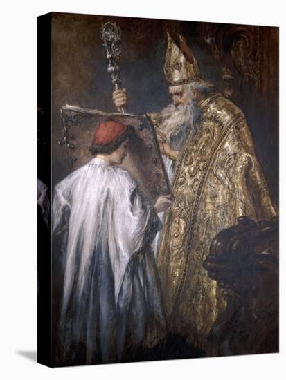 A Bishop, 1889-John Gilbert-Stretched Canvas