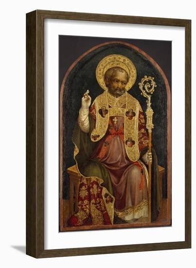 A Bishop Saint, 15th Century-Michele Giambono-Framed Giclee Print