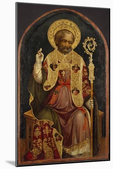 A Bishop Saint, 15th Century-Michele Giambono-Mounted Giclee Print