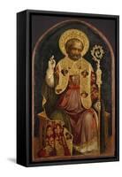 A Bishop Saint, 15th Century-Michele Giambono-Framed Stretched Canvas