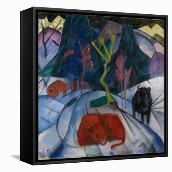 A Bison in Winter , 1913-Franz Marc-Framed Stretched Canvas