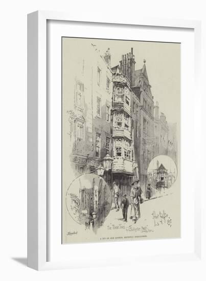 A Bit of Old London, Recently Demolished-Herbert Railton-Framed Giclee Print