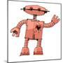 A Bit Wired Cute Robot - Cartoon-iralu-Mounted Art Print