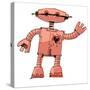 A Bit Wired Cute Robot - Cartoon-iralu-Stretched Canvas