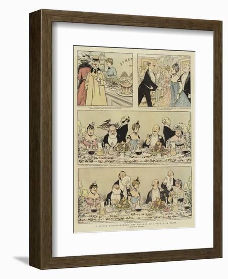 A Bitter Disappointment, the Tragedy of a Pate a La Russe-Albert Guillaume-Framed Giclee Print