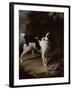A Black and White Springer Spaniel with a Dead Partridge in a Landscape-John Wootton-Framed Giclee Print