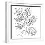 A Black and White Tree-Jan Weiss-Framed Art Print