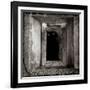 A Black Cat Inside a Window-Luis Beltran-Framed Photographic Print