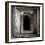 A Black Cat Inside a Window-Luis Beltran-Framed Photographic Print