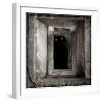 A Black Cat Inside a Window-Luis Beltran-Framed Photographic Print