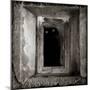 A Black Cat Inside a Window-Luis Beltran-Mounted Photographic Print